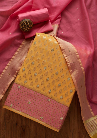 Rani pink seahorse printed dress by Magizham