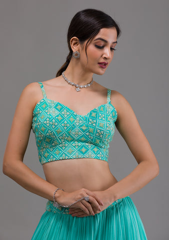 Crop Top Lehenga - Buy Crop Top Lehenga Choli Online – Koskii