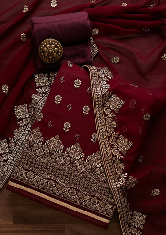 Function Wear Red Color Georgette Sequence Work Salwar Suit Design,  सिक्विन्स वर्क साड़ी - Skyblue Fashion, Surat | ID: 2850461295997