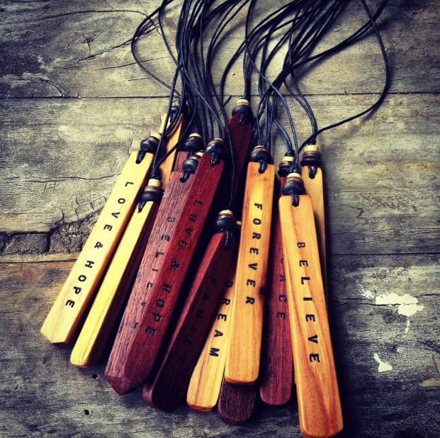 Recycled Timber Pendants