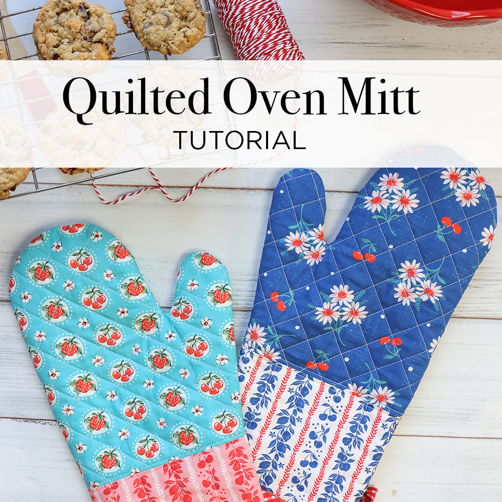 DIY craft: Forearm Protection oven mitts with Insul-Bright heat resistant-  Long arm oven mitts 