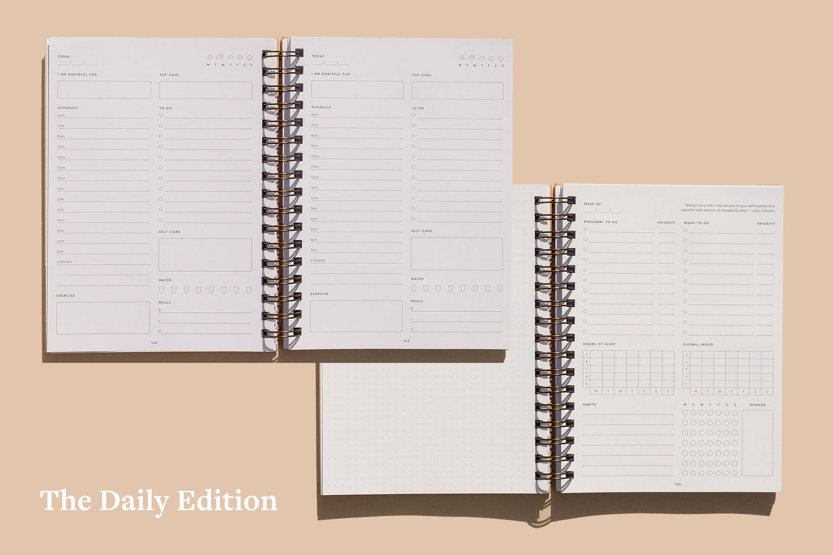 Simple Self Planner édition quotidienne et hebdomadaire