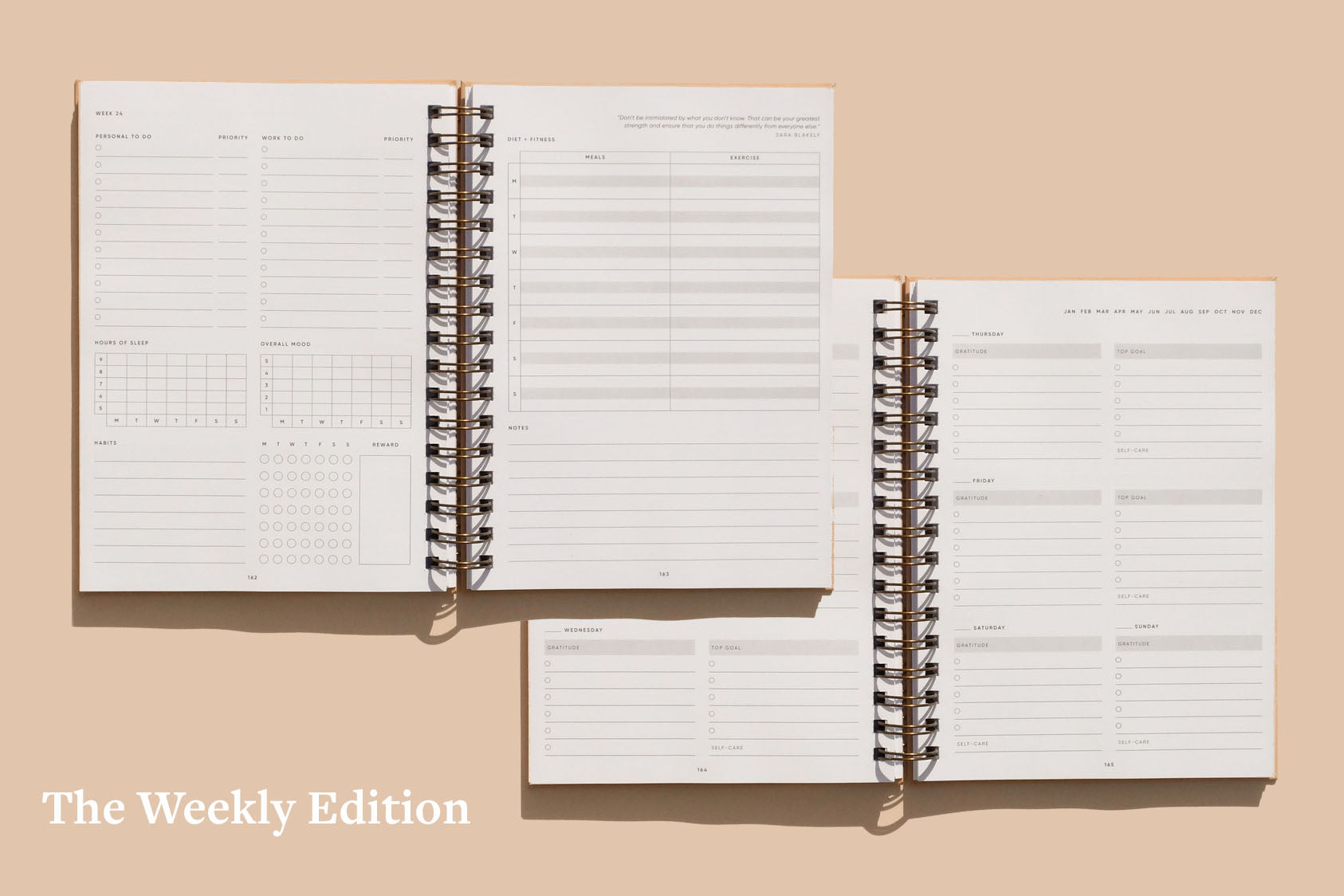 Edición diaria y semanal de Self Planner simple