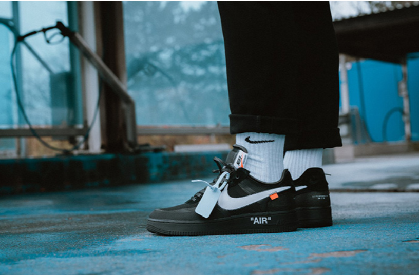 nike air force 1 low off white black