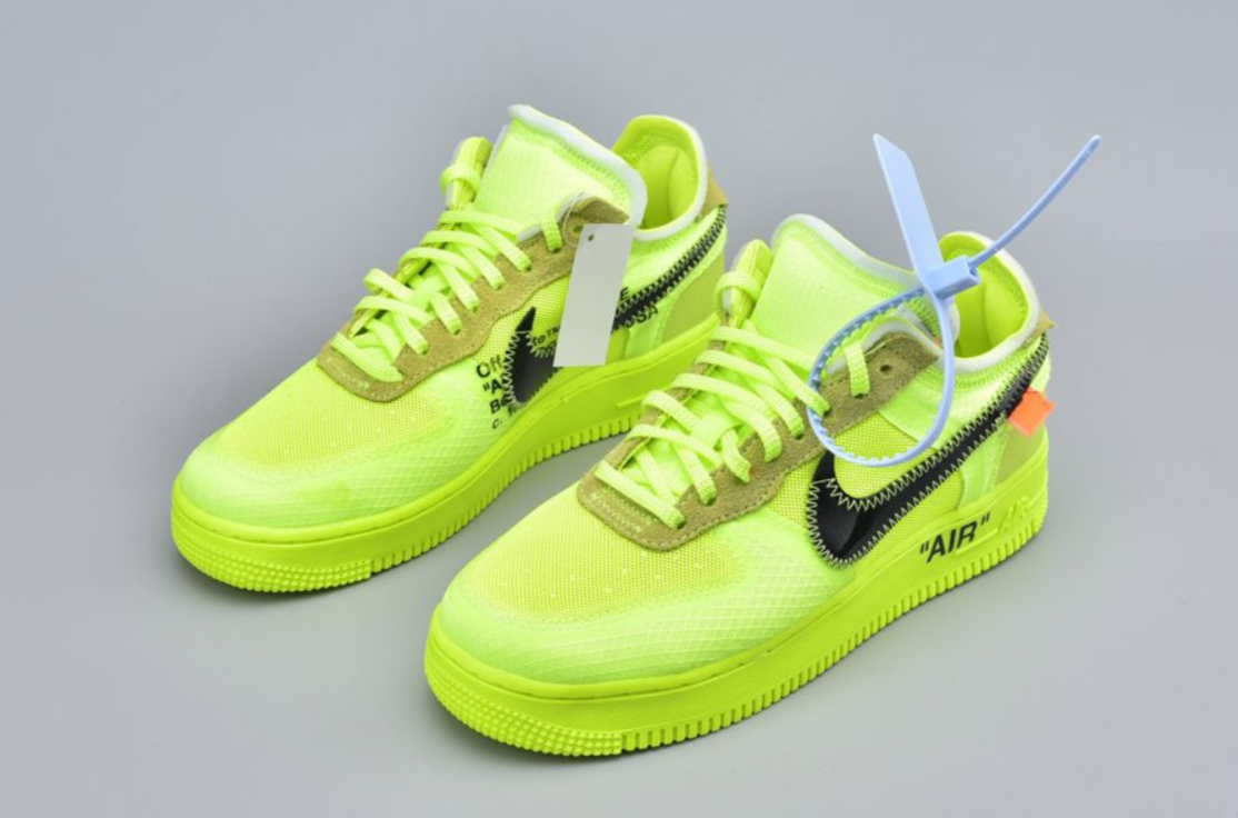 air force 1 per off white fluo