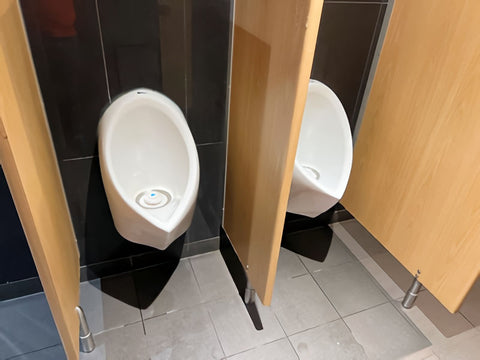 zeroflush urinal installation at McDonalds Ormeau