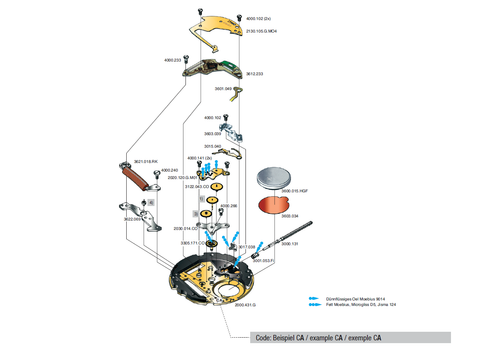 Exploded View of Ronda 708