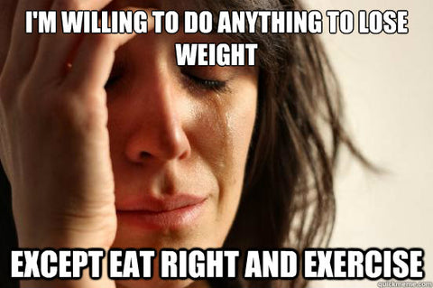 eat right and exercise meme