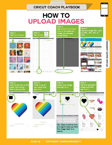 How to Upload Images on Android from the Cricut Coach Playbook