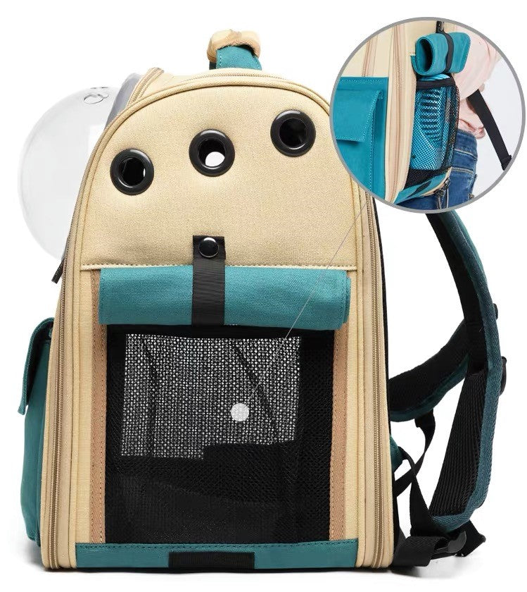 cat backpack with dome window