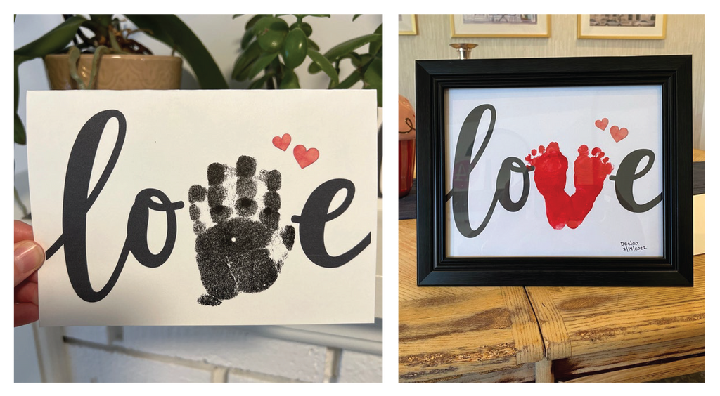 print it off handprint and footprint art craft baby kids