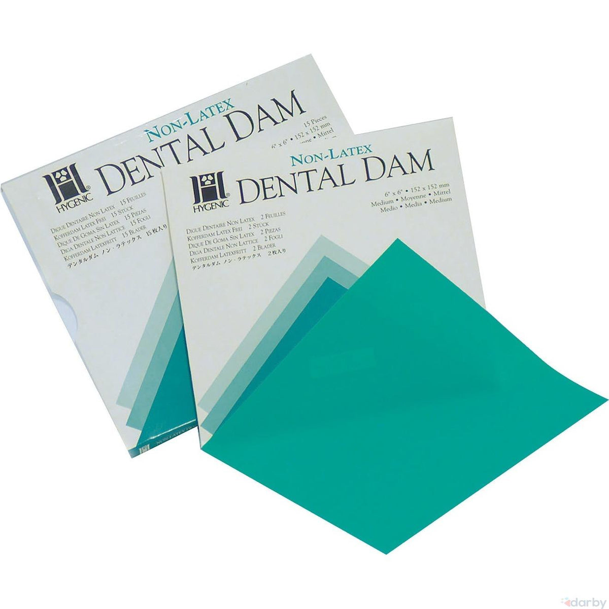 Hygenic Non Latex Medium Green Dental Dam