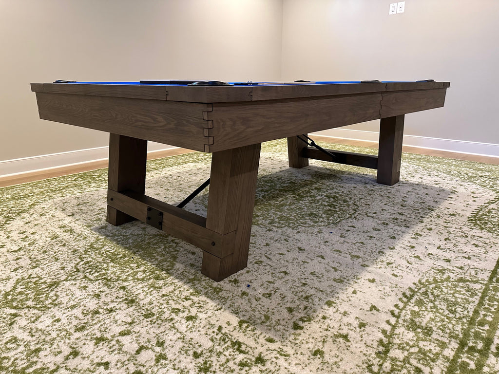 plank and hide isaac pool table 8' end