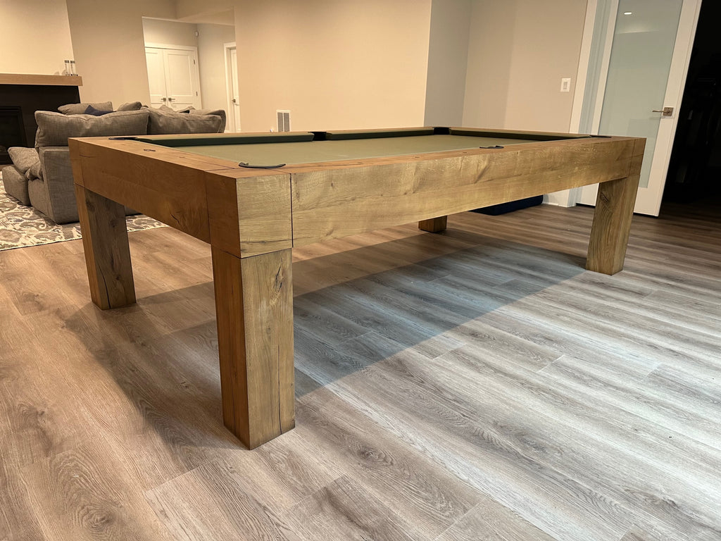 brunswick parsons pool table natural oak main