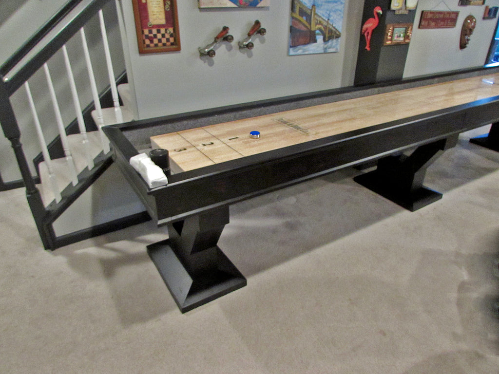 plank and hide gaston shuffleboard table 14'
