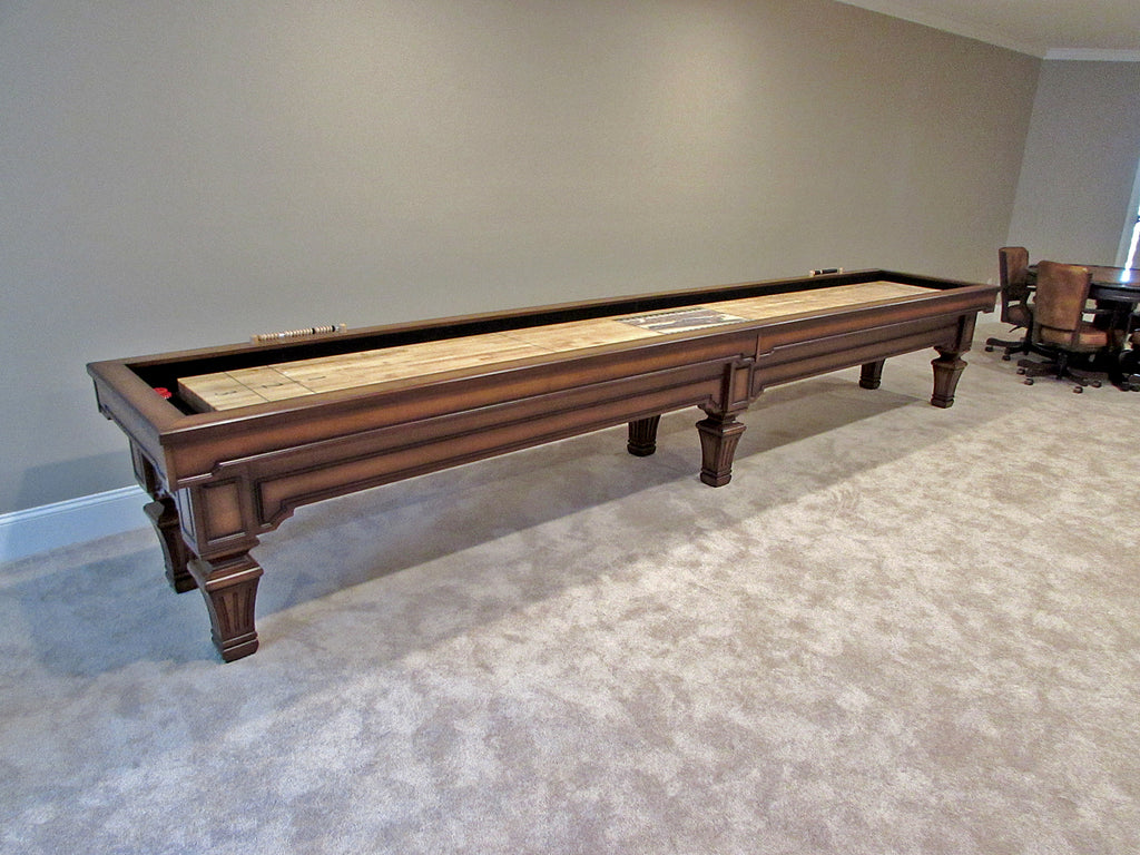 olhausen hampton shuffleboard table 16 foot heritage mahogany