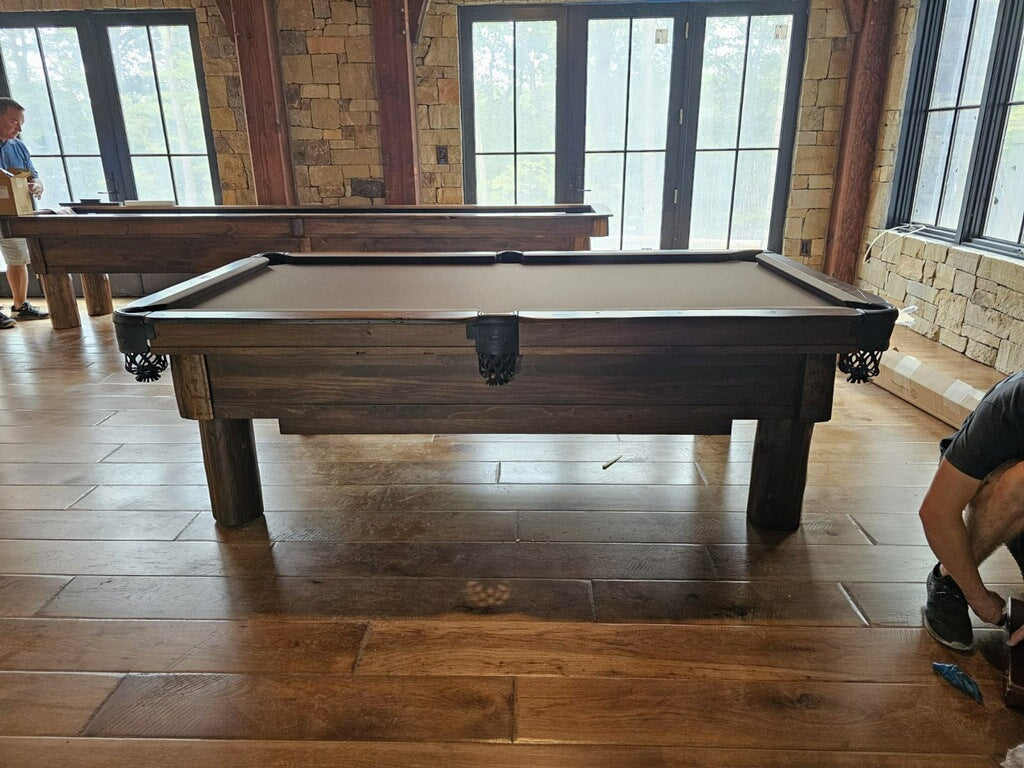 olhausen pinehaven pool table deep creek maryland cabin side