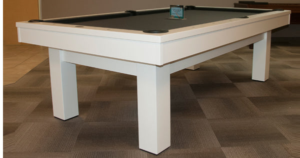 all white pool table