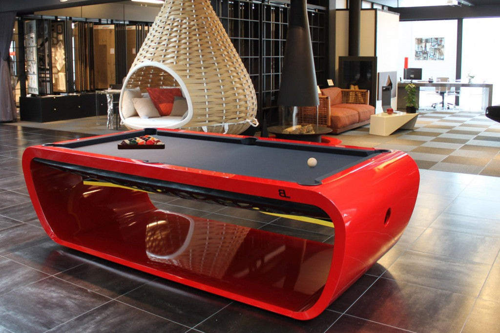 red pool table