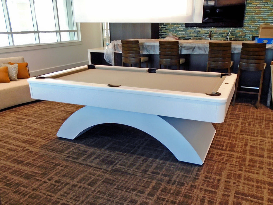 white billiard table