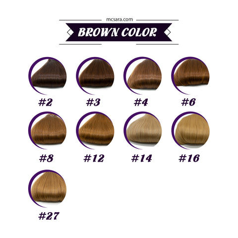 Brown Weave Color Chart