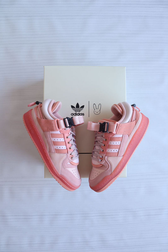 NEW ADIDAS FORUM THE FIRST LOW BAD BUNNY PINK EASTER EGG SIZE 10 GW0265 ...