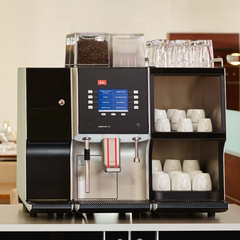 Melitta XT4 Coffee Machine with a milk fridge and cup warmer