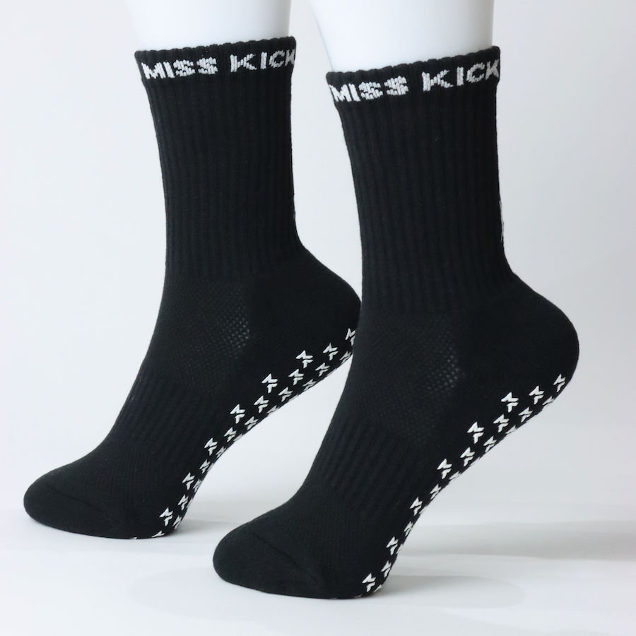 Black and White Grip Socks – GRIPTEC