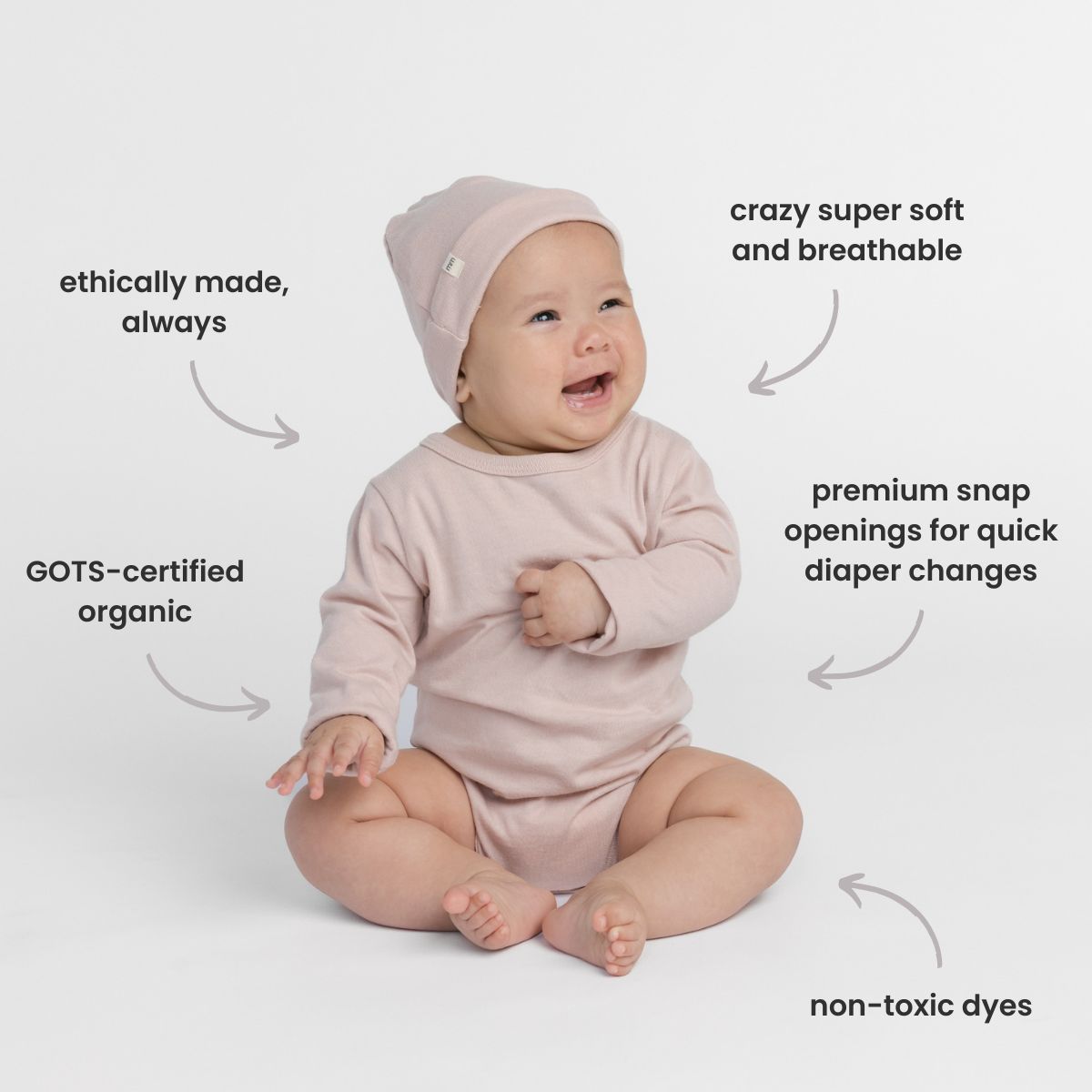 Cloud Long Sleeve Onesie | Sustainable Cool Kids Clothes | Onesies