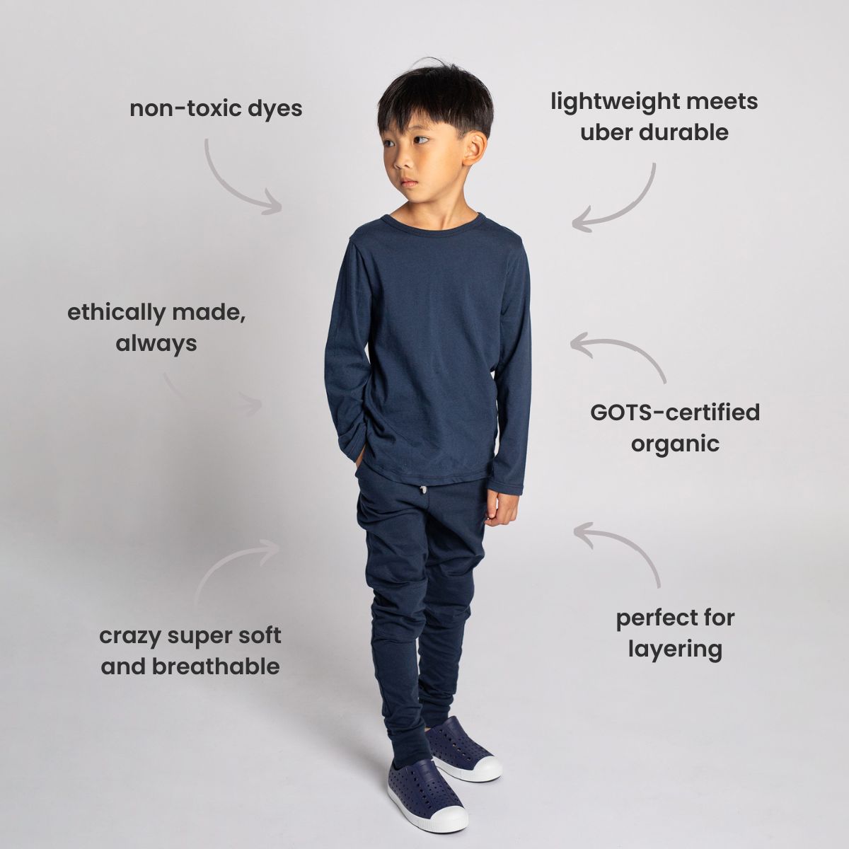 Cloud Long Sleeve Tee | Sustainable Cool Kids Clothes | Long Sleeve Tees
