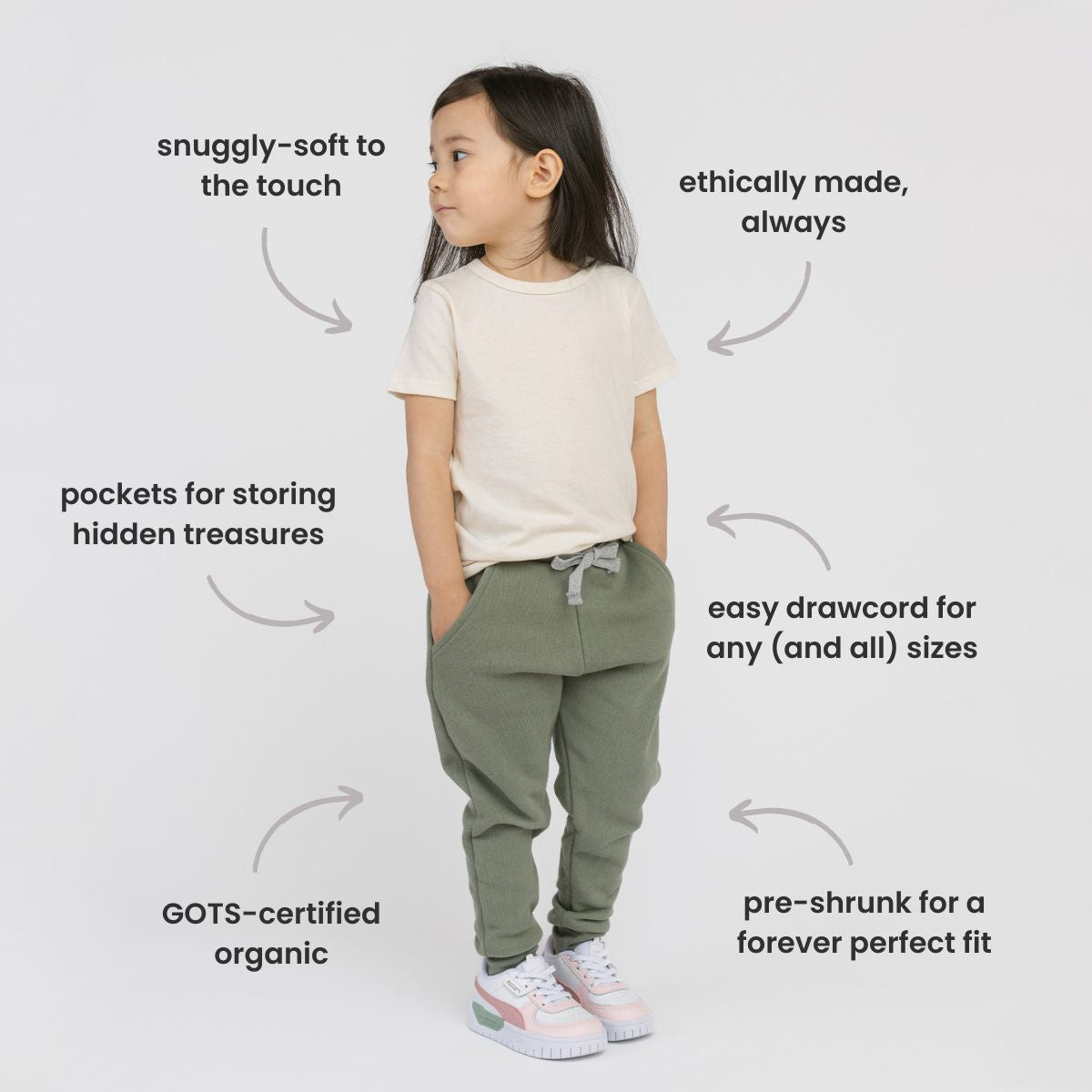 Cozy Skinny Sweats | Sustainable Cool Kids Clothes | Sweatpants