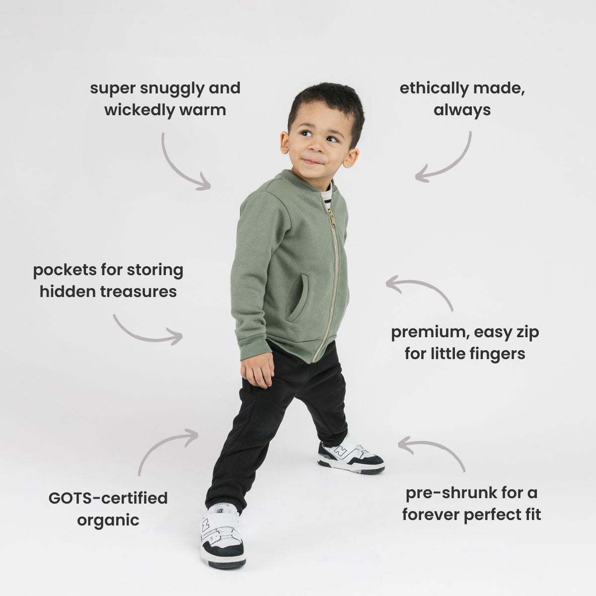 Plush Varsity Bomber | Sustainable Cool Kids Clothes | Jackets
