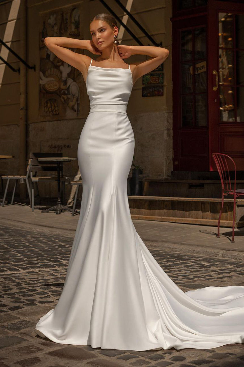 Athens Love Satin Bridal Gown – JewelClues