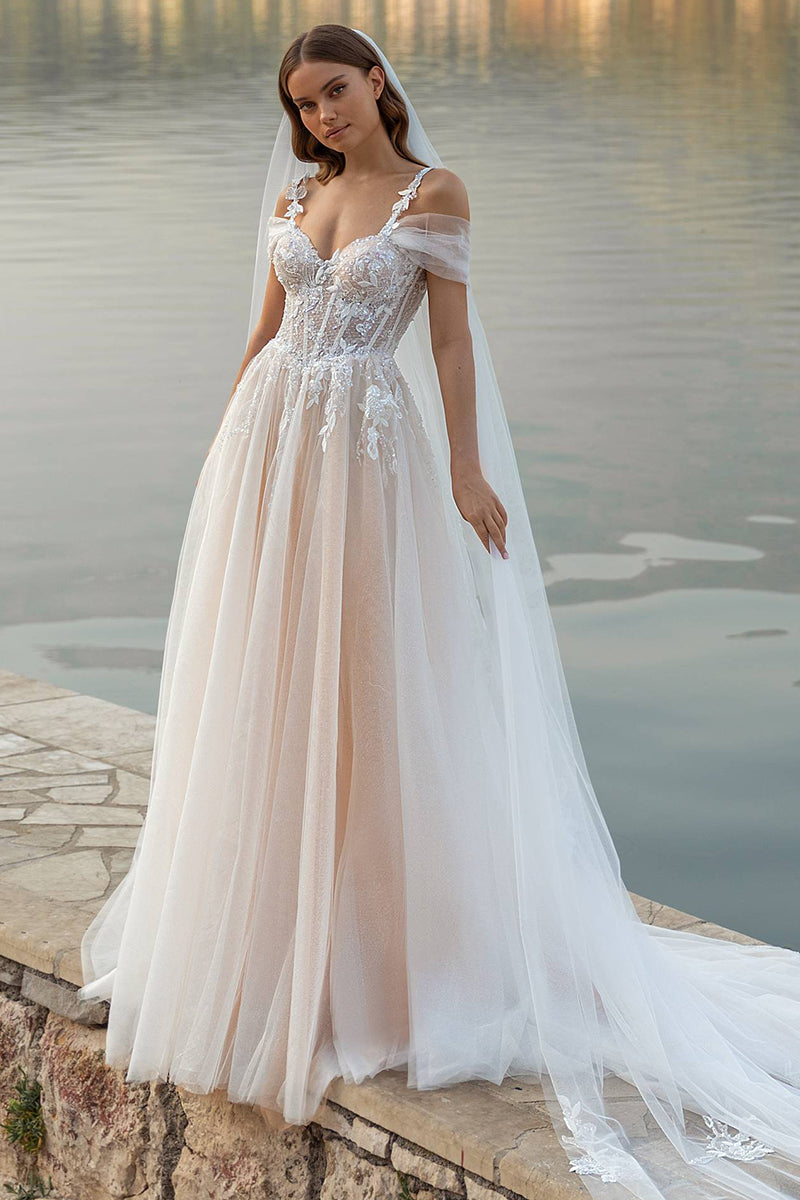Eternity Boho A-line Lace Wedding Dress – JewelClues
