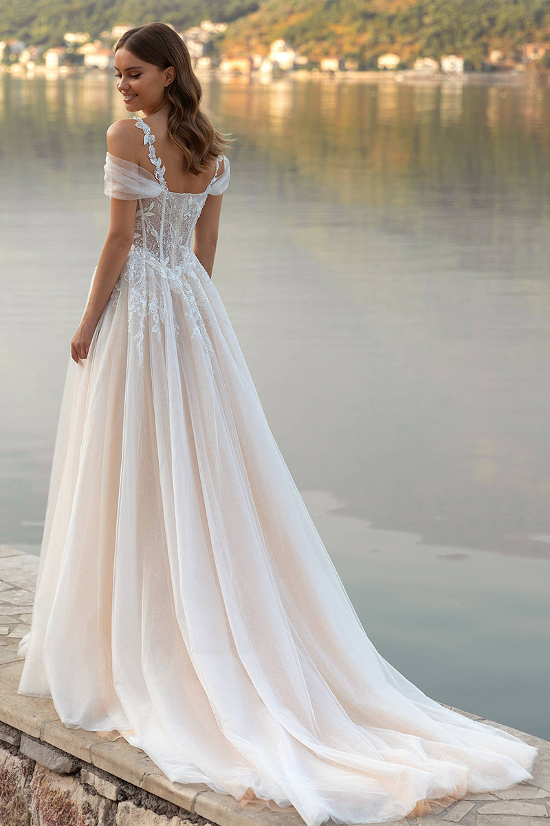 Eternity Boho A-line Lace Wedding Dress – JewelClues