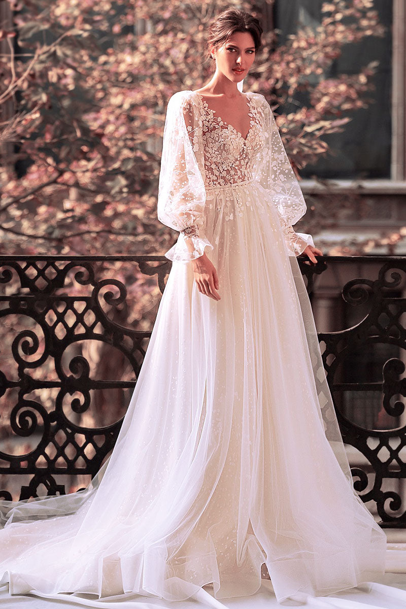 Forever Romantic Ethereal Lace Wedding Dress