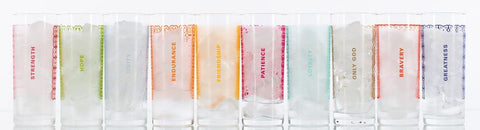 silkscreened glasses