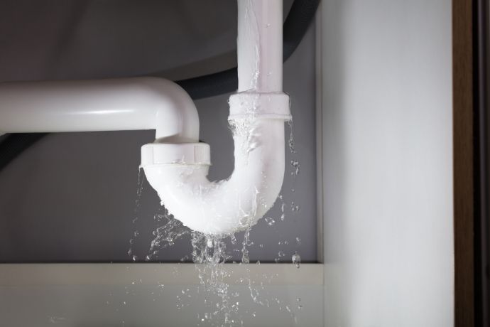 A leaking Pipe - Smart Water Leak Sensor | BAZZ Smart Home