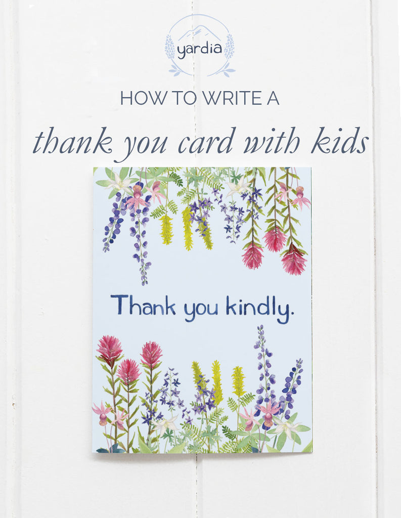 How To Write A Thank You Card With Kids Yardia