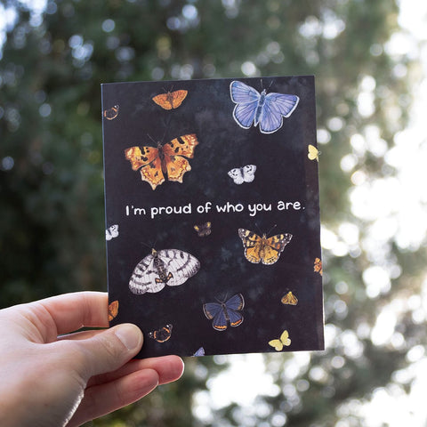 i'm proud of who you are card