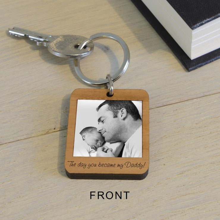 the day you became my daddy keyring