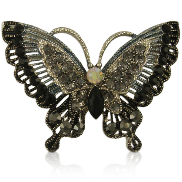black butterfly brooch