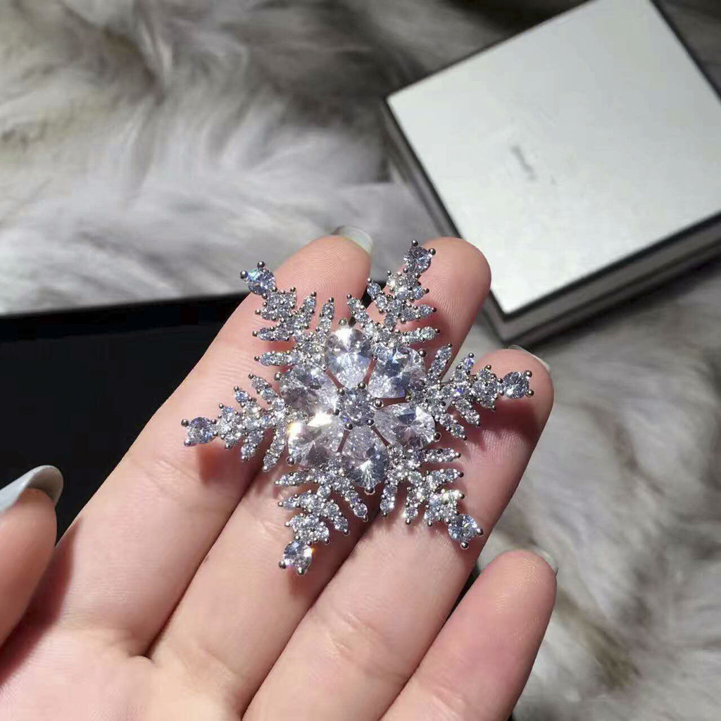 snowflake brooch