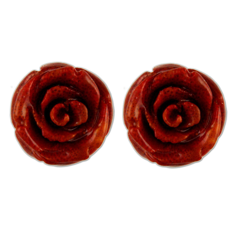 coral earrings