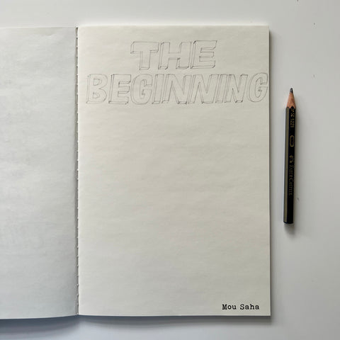 The beginning - lettering sketch