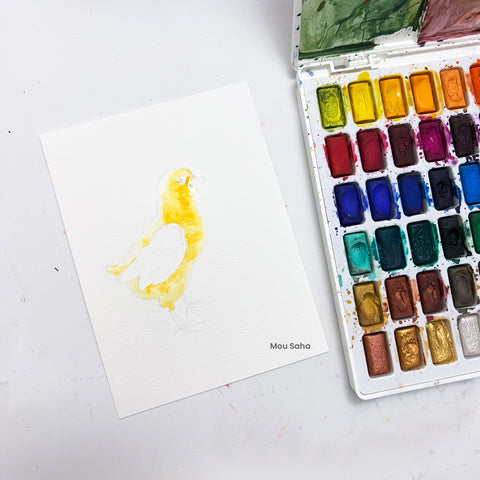 Tutorial-Metallic Watercolors