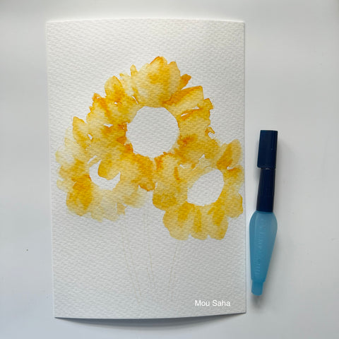 Sunflower Watercolor Tutorial Kit w/ Handmade Watercolor!