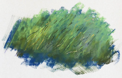 Soft pastel grass detail