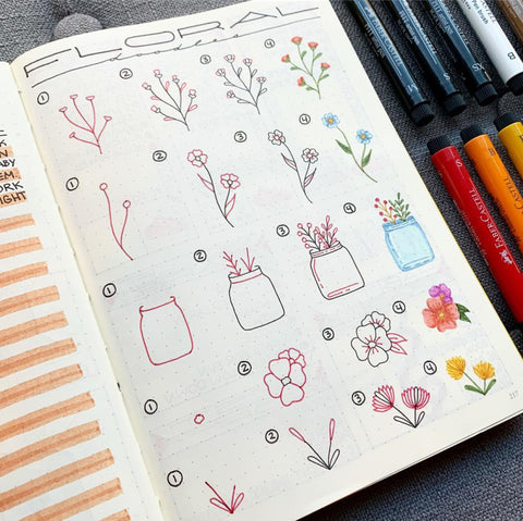 Floral Doodles for Your Bullet Journal! – Faber-Castell USA