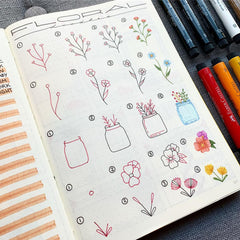 How to Draw Florals - Bullet Journal Doodles